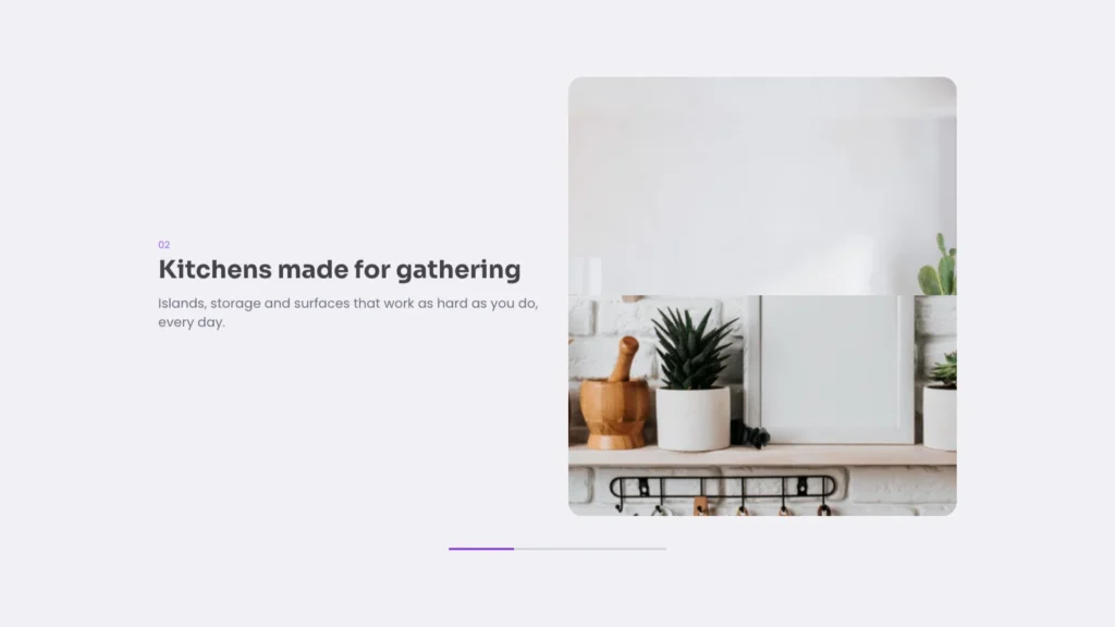 Split scroll template
